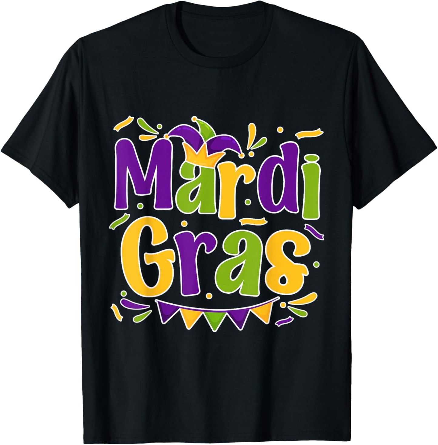 Mardi Gras Men Women Boy Girl Louisiana Carnival New Orleans T-Shirt - T-Shirt | Black