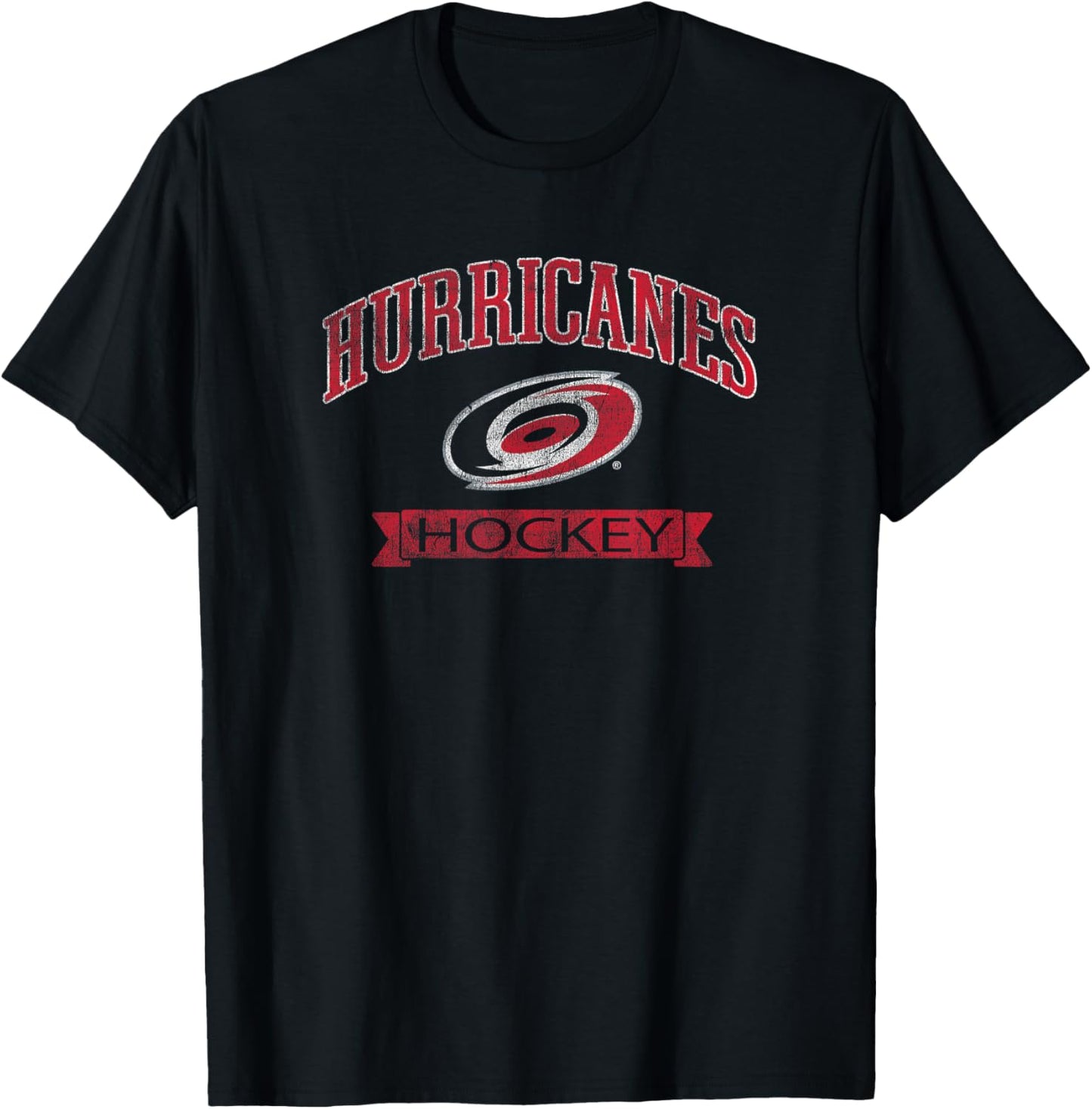 Carolina Hurricanes Vintage Hockey Black Officially Licensed T-Shirt - T-Shirt | Black