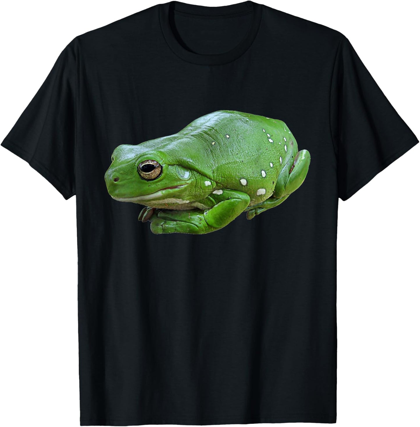 Dumpy Tree Frog White's Tree Frog Amphibian T-Shirt - T-Shirt | Black
