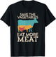 Save The Vegetables Eat More Meat BBQ Grilling T-Shirt - T-Shirt | Black