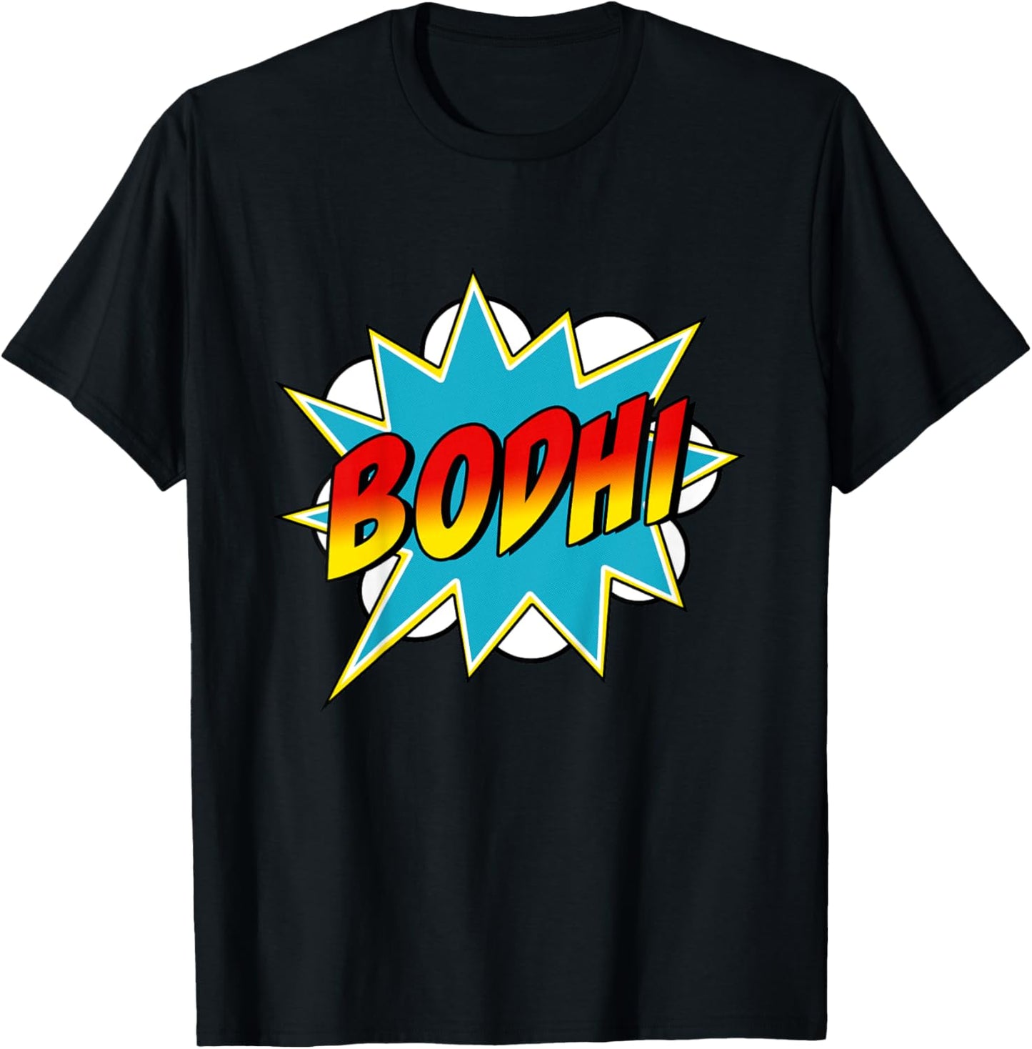 Kids Boys Bodhi Name Superhero Comic Book T-Shirt - T-Shirt | Black