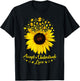 Sunflower Accept Understand Love T-Shirt - T-Shirt | Black
