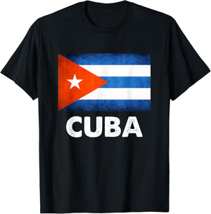 Cuba Flag T-Shirt - T-Shirt | Black