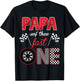 Papa Of The Fast One Birthday 1st Race Car Family T-Shirt - T-Shirt | Black