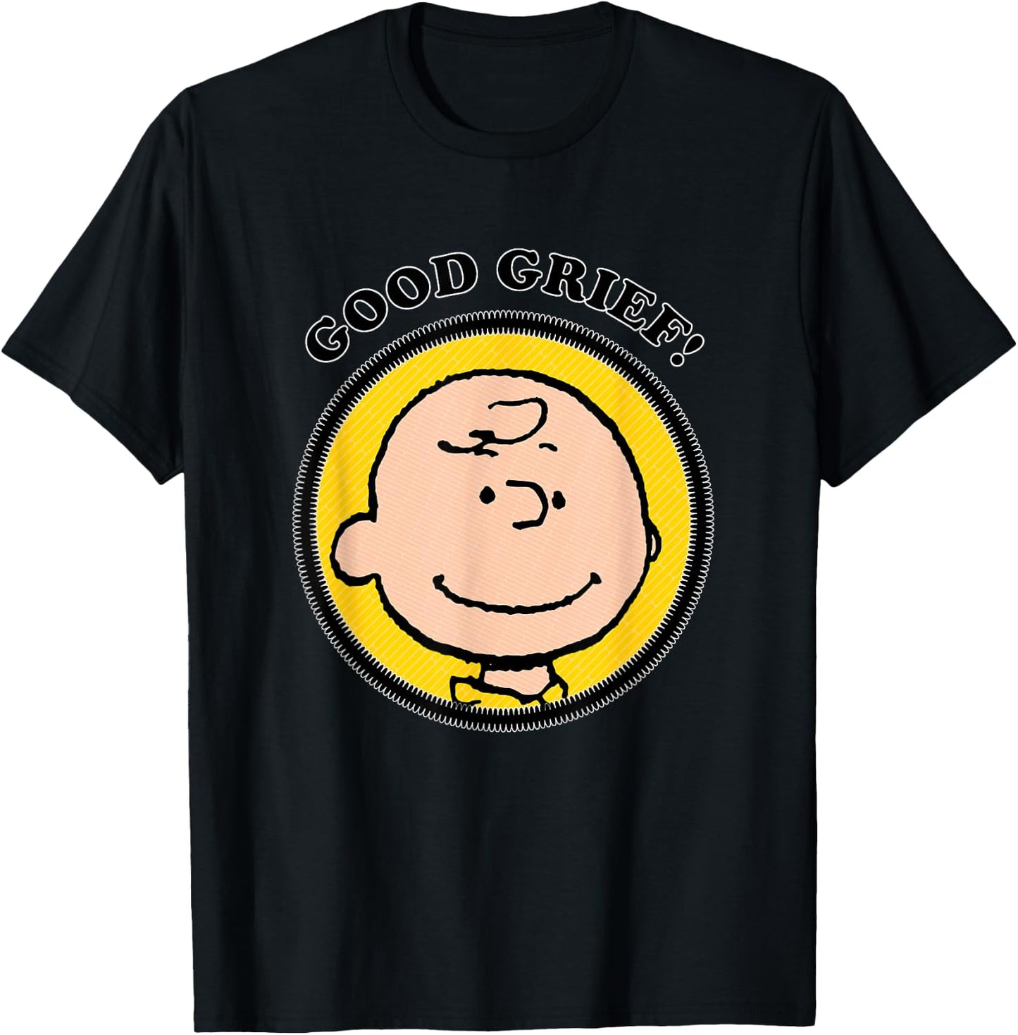 Peanuts Charlie Brown Good Grief T-Shirt - T-Shirt | Black