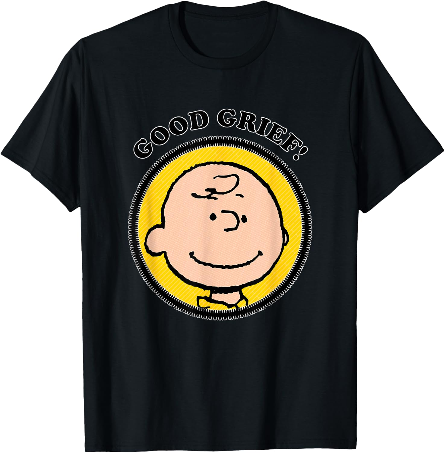 Peanuts Charlie Brown Good Grief T-Shirt - T-Shirt | Black