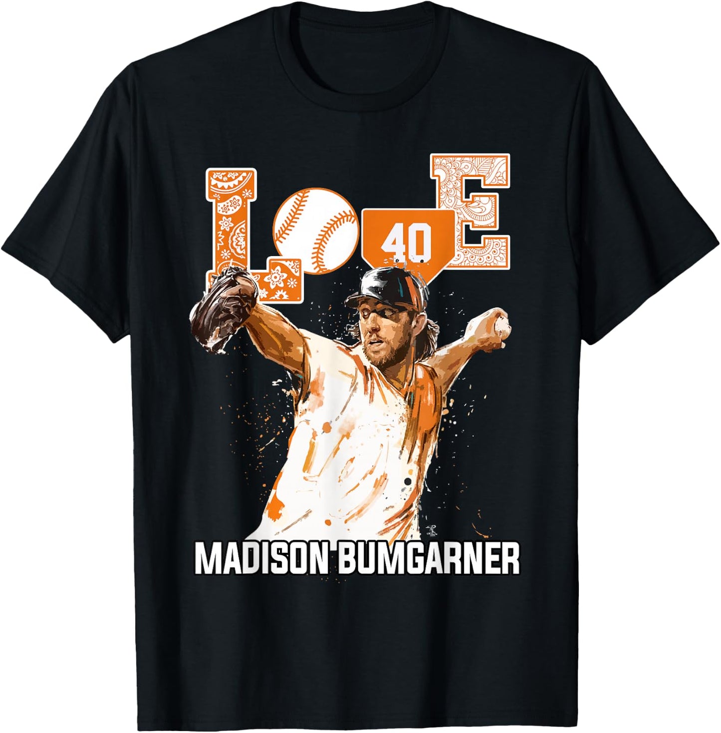 Madison Bumgarner Love Player - Apparel T-Shirt - T-Shirt | Black