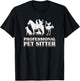 Classic Professional Pet Sitter distressed T-Shirt - T-Shirt | Black