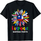 Hispanic Heritage Month Chile Flag Sunflower Latino Flags T-Shirt - T-Shirt | Black