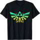 Legend of Zelda Triforce Green Fade Graphic T-Shirt - T-Shirt | Black