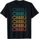 Retro Vintage Charli Classic Name Cool 80s 90s T-Shirt - T-Shirt | Black