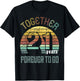 21st Years Wedding Anniversary Gifts For Couples Matching T-Shirt - T-Shirt | Black