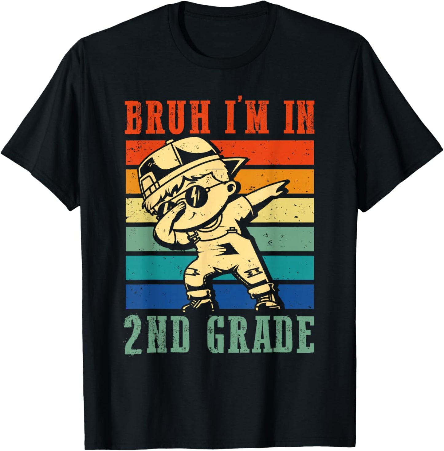 Boys Bruh I'm In 2nd Grade First Day Of School Second Grade T-Shirt - T-Shirt | Black