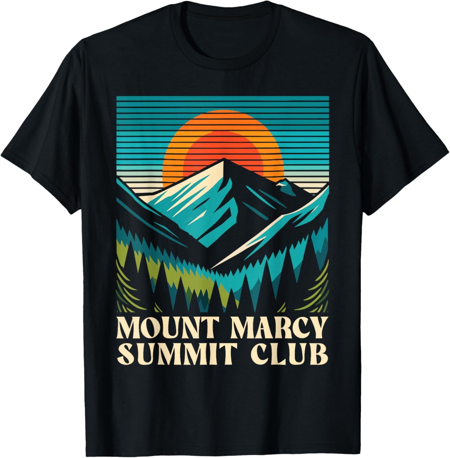Mount Marcy Summit Club, Mt Marcy T-Shirt - T-Shirt | Black
