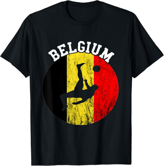 Belgium Soccer Belgian Pride Belgie Belgium Belgium Flag T-Shirt - T-Shirt | Black