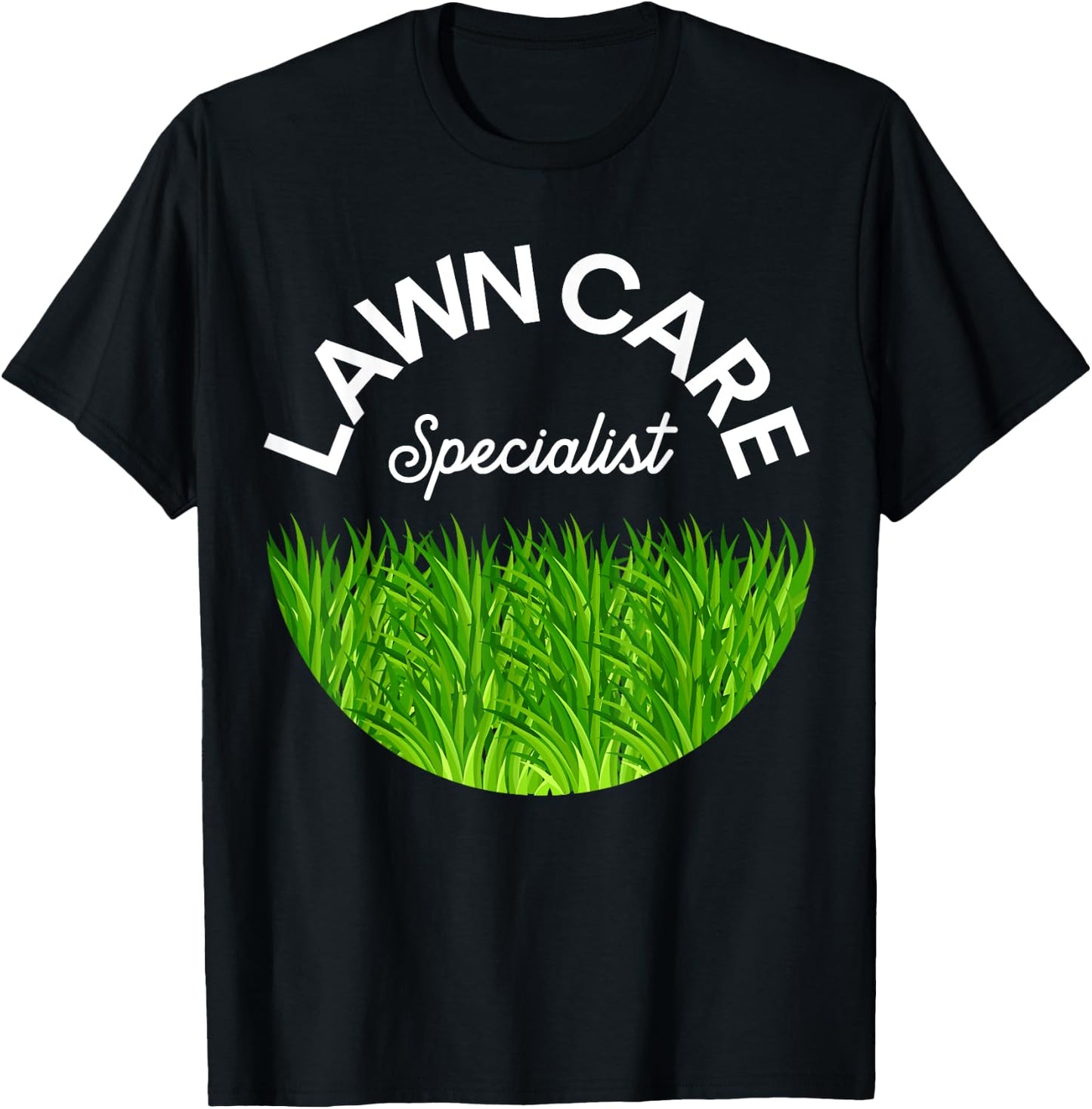 Lawn Care Specialist Funny Gardener Lawn Mower Lovers Outfit T-Shirt - T-Shirt | Black