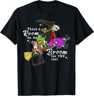 There'S Room On My Broom For You Too Teacher Halloween T-Shirt - T-Shirt | Black