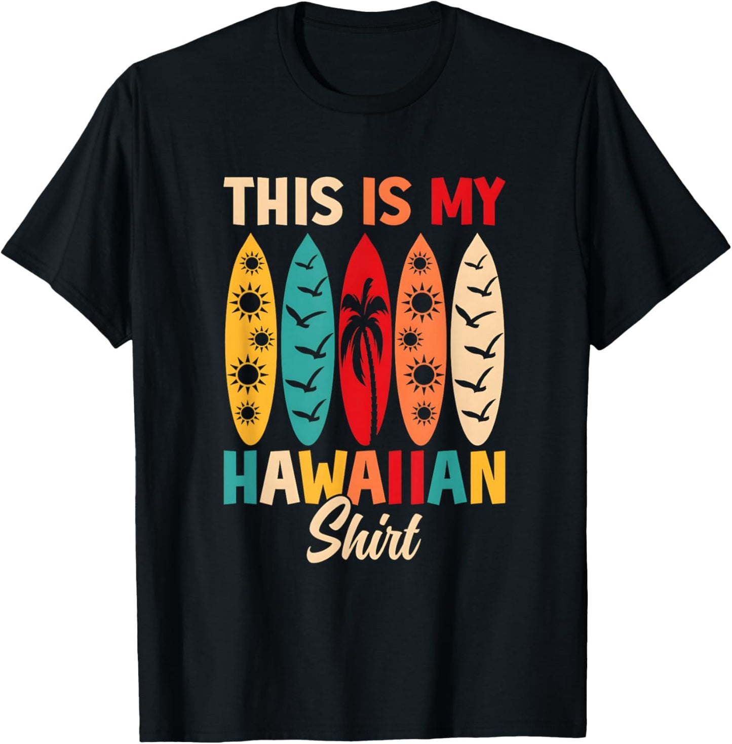 Vintage Tropical T-Shirt - T-Shirt | Black
