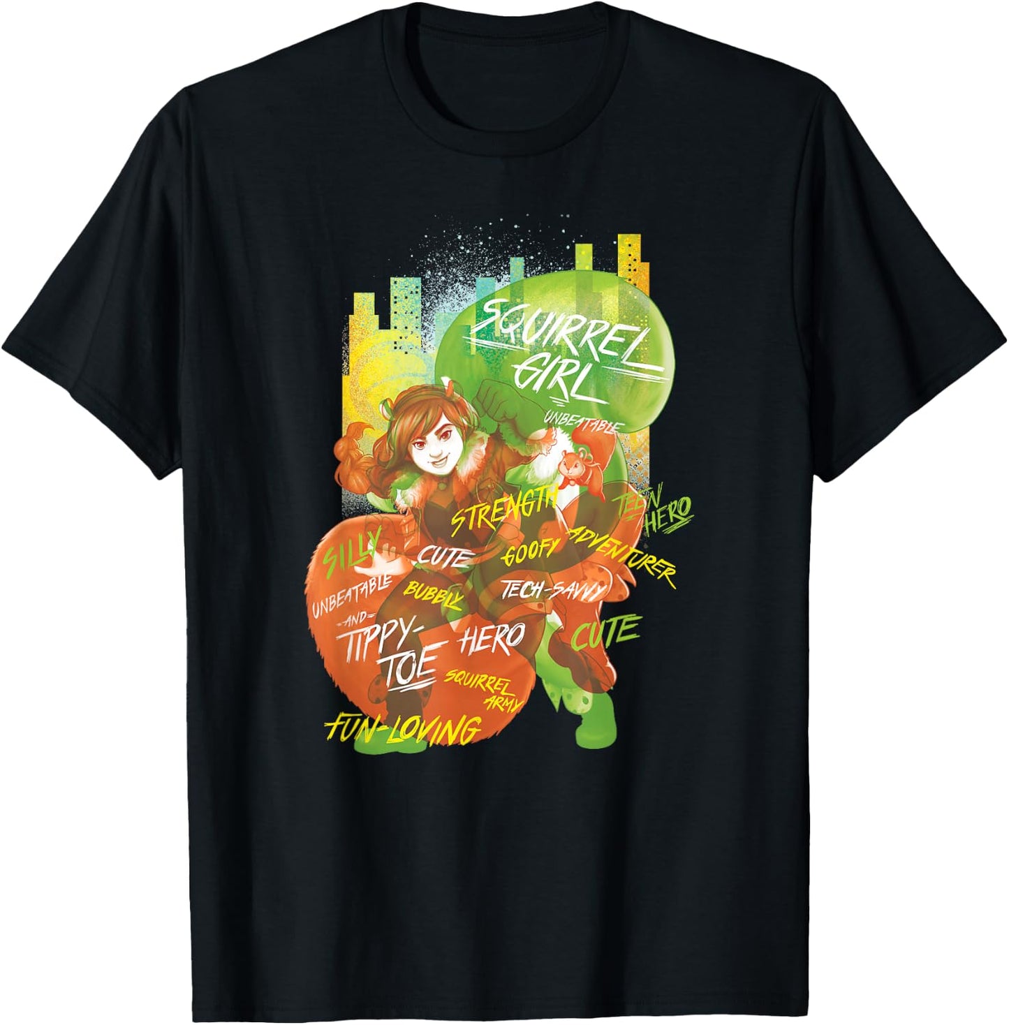 Marvel Rising Secret Warriors Squirrel Girl T-Shirt - T-Shirt | Black