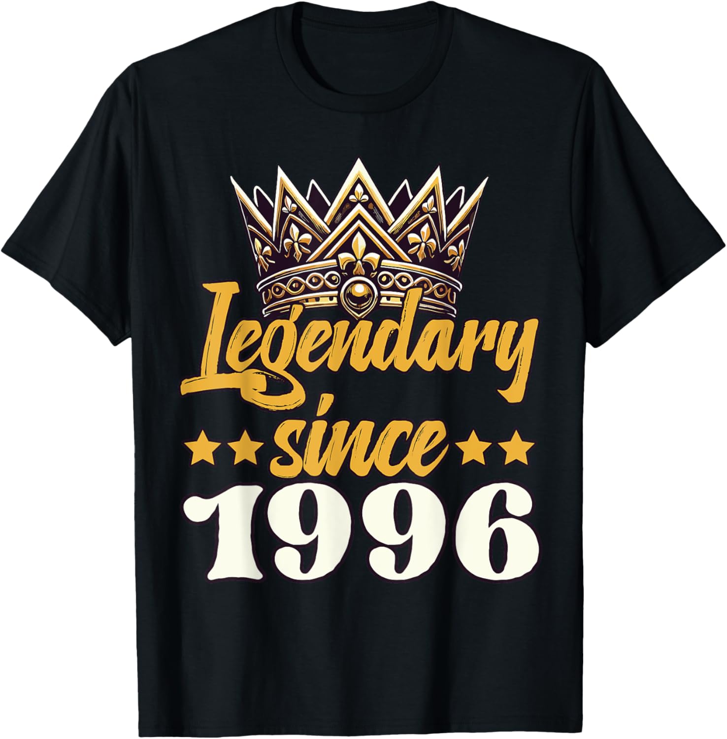 Legendary King Since 1996 Birthday T-Shirt - T-Shirt | Black