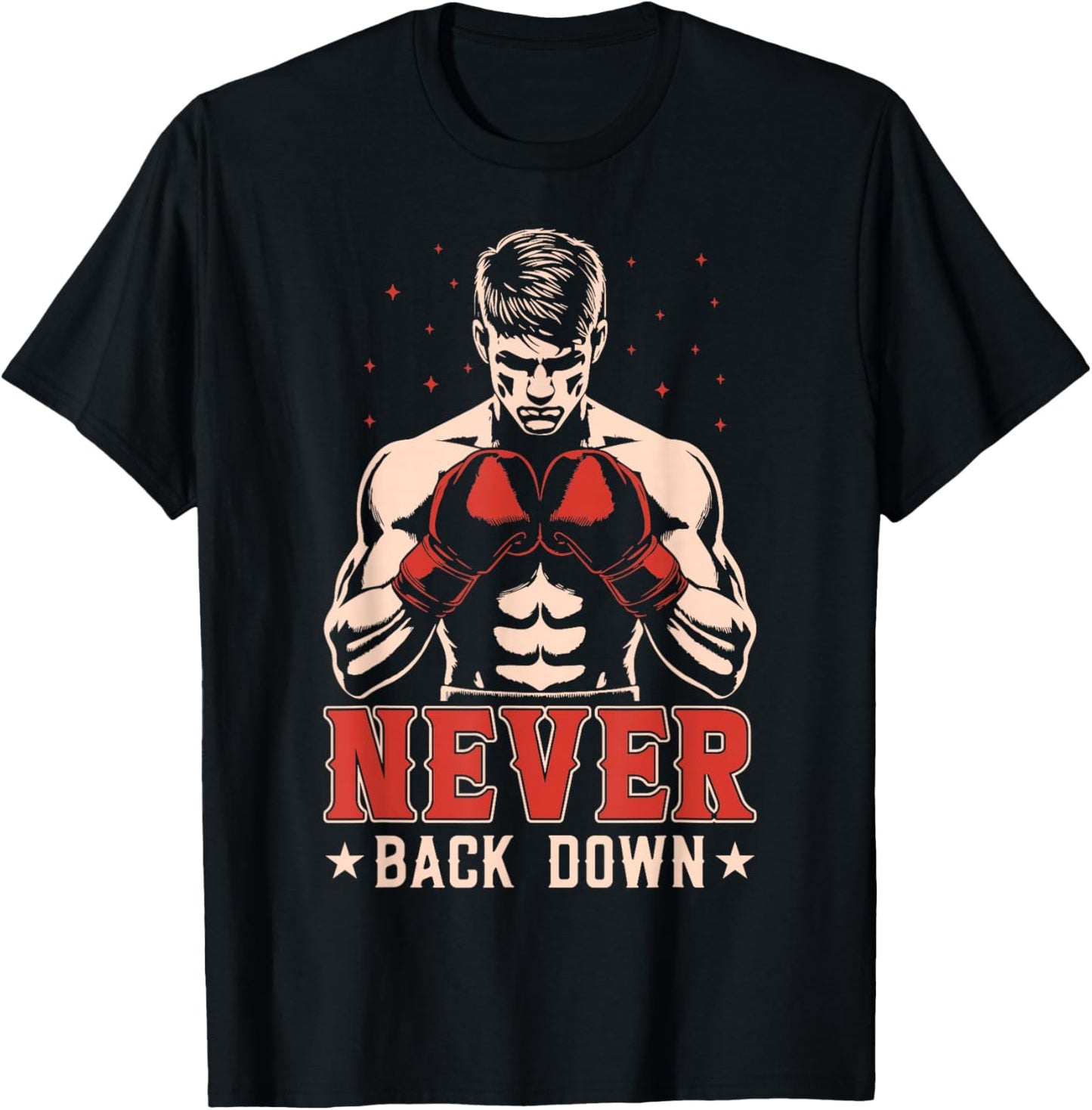 Never Back Down T-Shirt - T-Shirt | Black