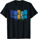 Trees Mountains Moon Adventure Outdoor Wildlife Forest T-Shirt - T-Shirt | Black