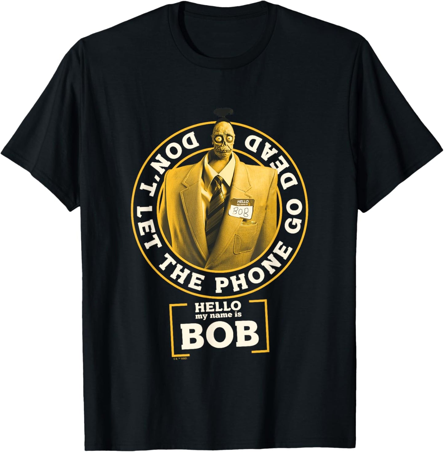 Beetlejuice Beetlejuice Don't Let The Phone Go Dead Bob T-Shirt - T-Shirt | Black