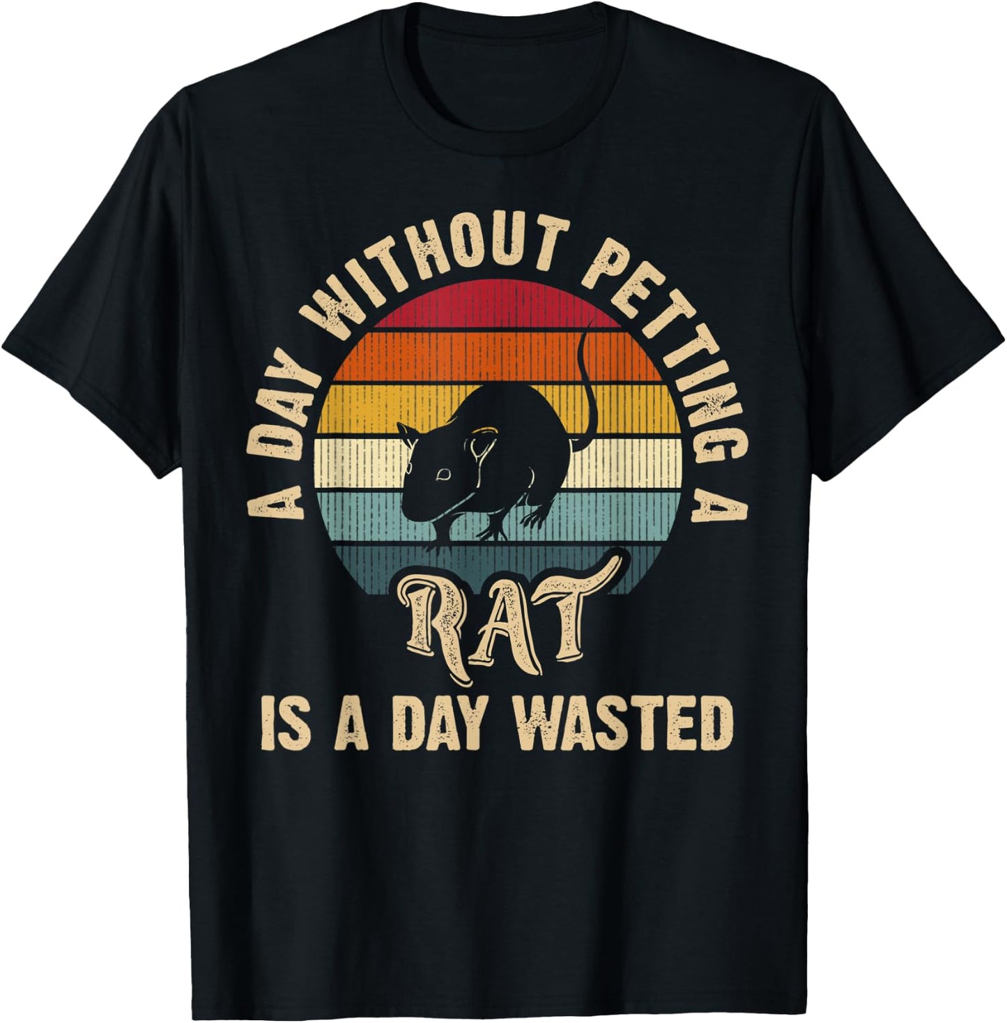 I Like Rat Funny Rat lover vintage animal pet cute T-Shirt - T-Shirt | Black