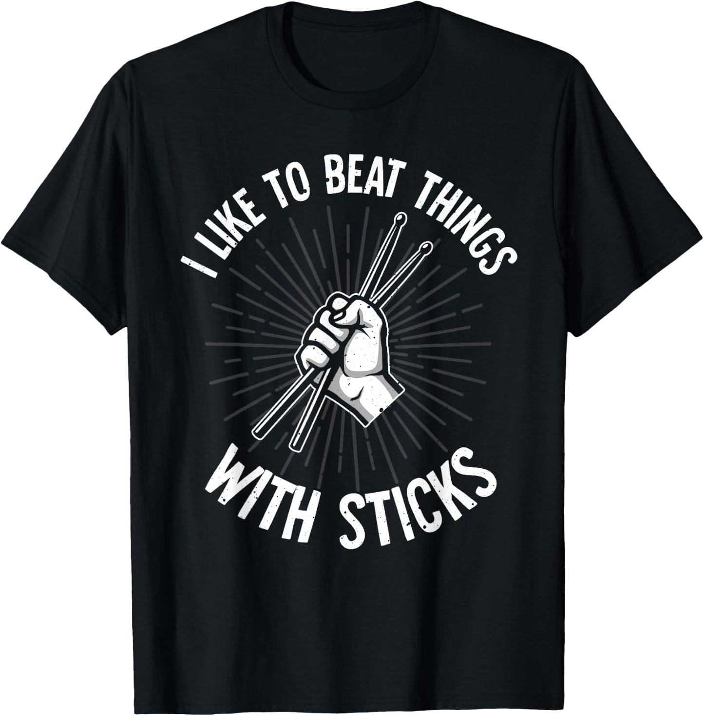 Funny Drumming Art Women Drumline Drum Set Drummer T-Shirt - T-Shirt | Black