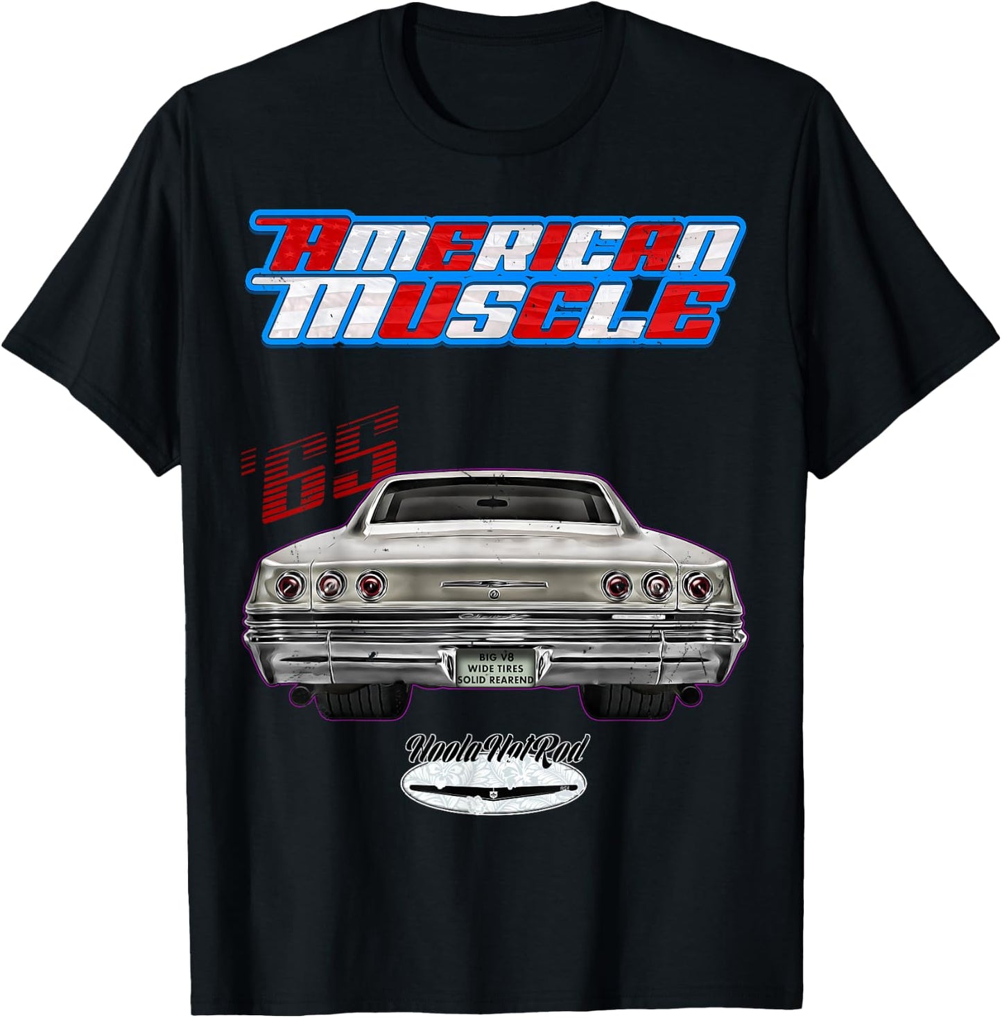 1965,65,Hotrod,Impala,Biscayne,Del Ray,Delray,Muscle Car,USA T-Shirt - T-Shirt | Black