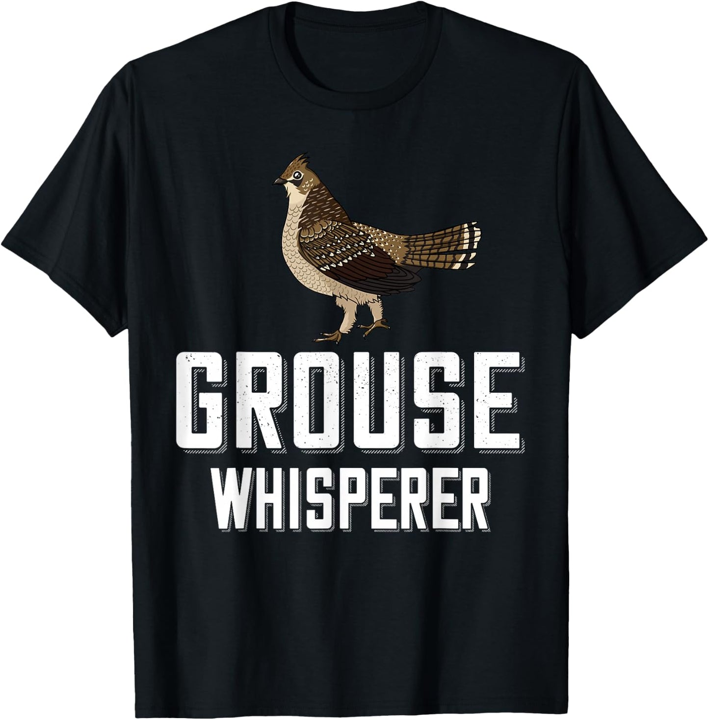 Ruffed Grouse Bird Gift Hunting Spruce Grouse T-Shirt - T-Shirt | Black