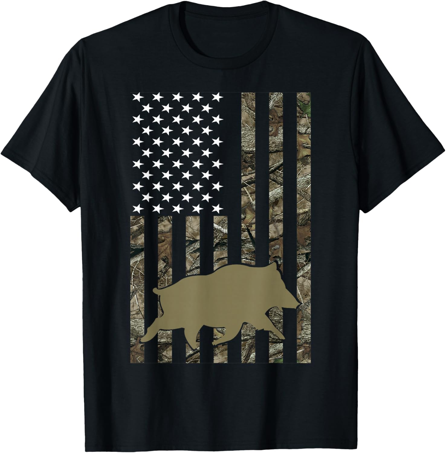 Hog Hunting Shirts Women Wild Boar Pig Hunter T-Shirt - T-Shirt | Black