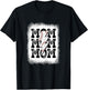 Retro Baseball Mama Distressed Lightning Bolt Mom Life T-Shirt - T-Shirt | Black