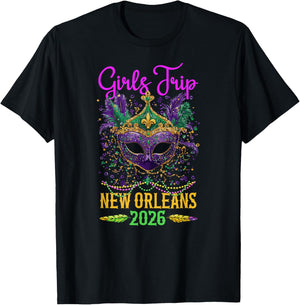 Girls Trip New Orleans 2026 Vacation New Orleans Girls Trip T-Shirt - T-Shirt | Black