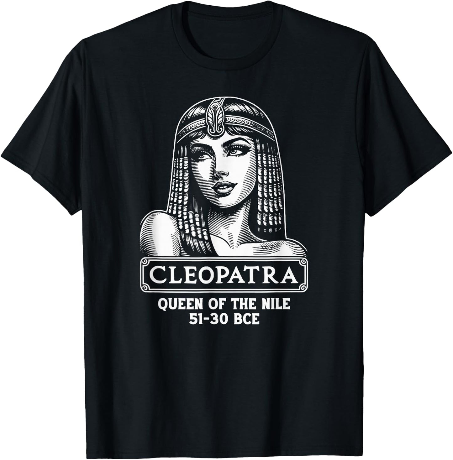 Cleopatra Queen of the Nile T-Shirt - T-Shirt | Black