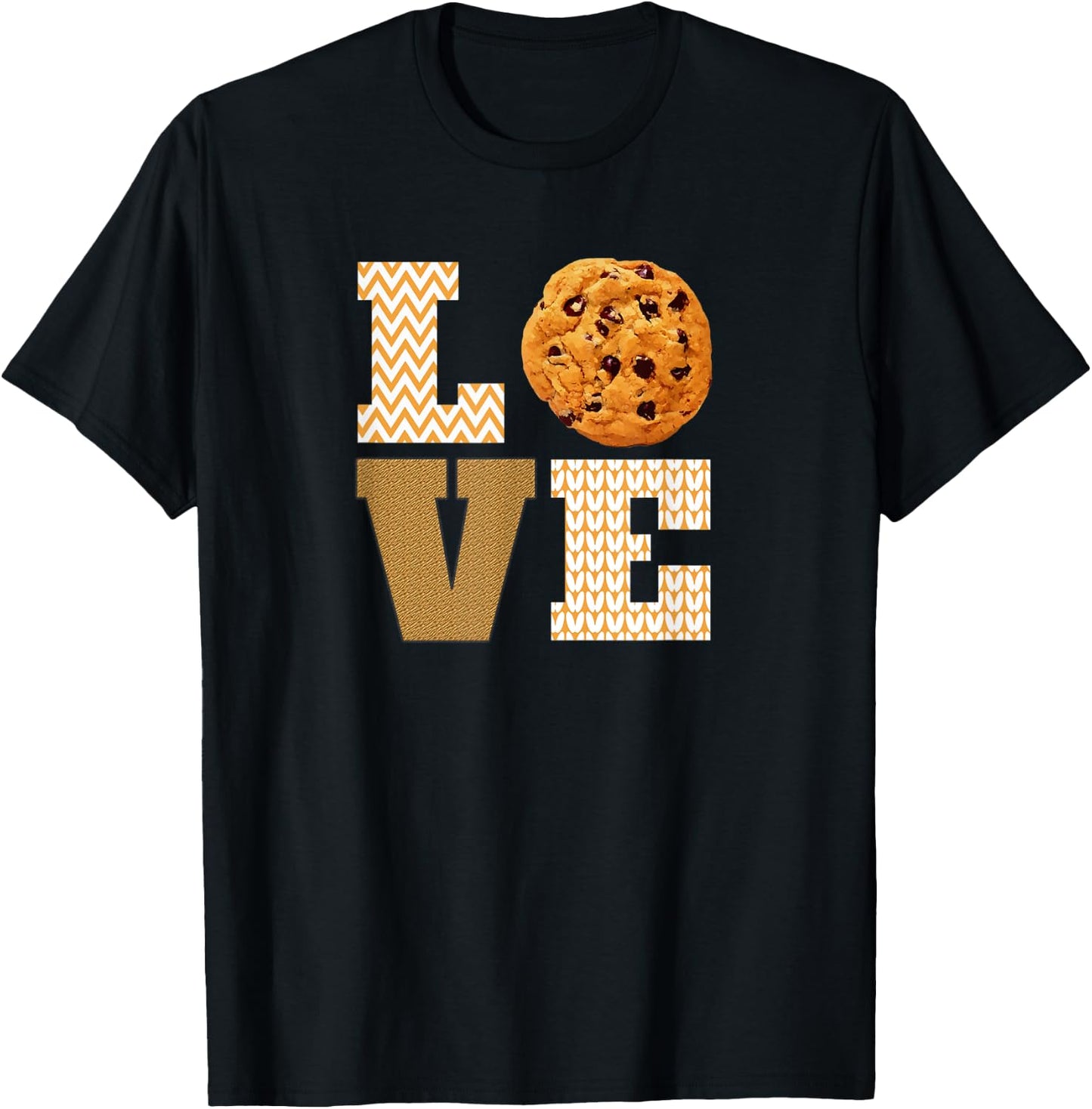 I Love Chocolate Chip Cookies T-Shirt - T-Shirt | Black