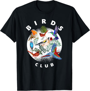 Bird Lover Gifts Men - Birds Club - Bird Watching T-Shirt - T-Shirt | Black