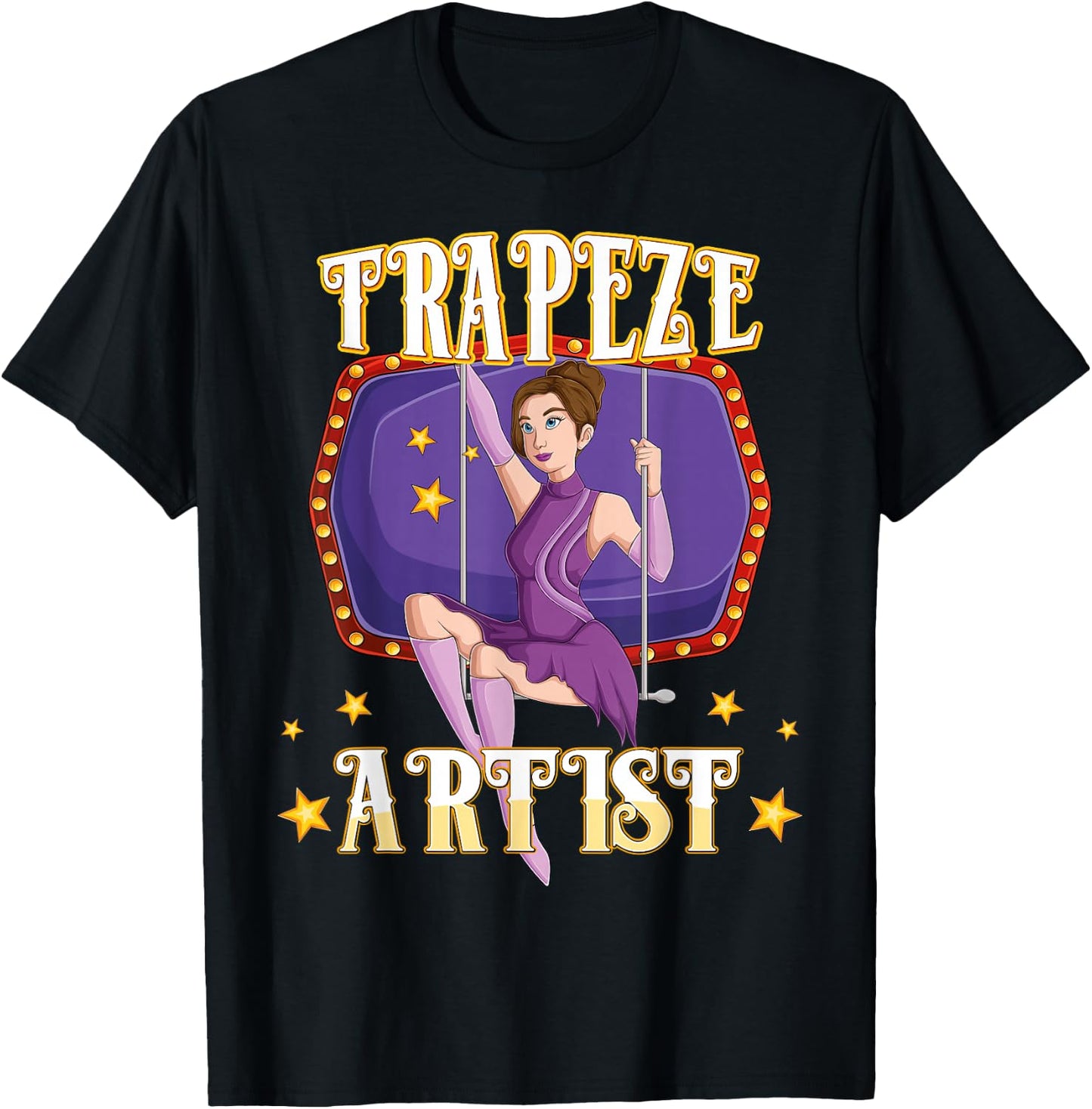 Circus Trapeze Artist Costume Staff Carnival Lover Men Women T-Shirt - T-Shirt | Black