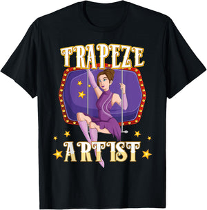 Circus Trapeze Artist Costume Staff Carnival Lover Men Women T-Shirt - T-Shirt | Black