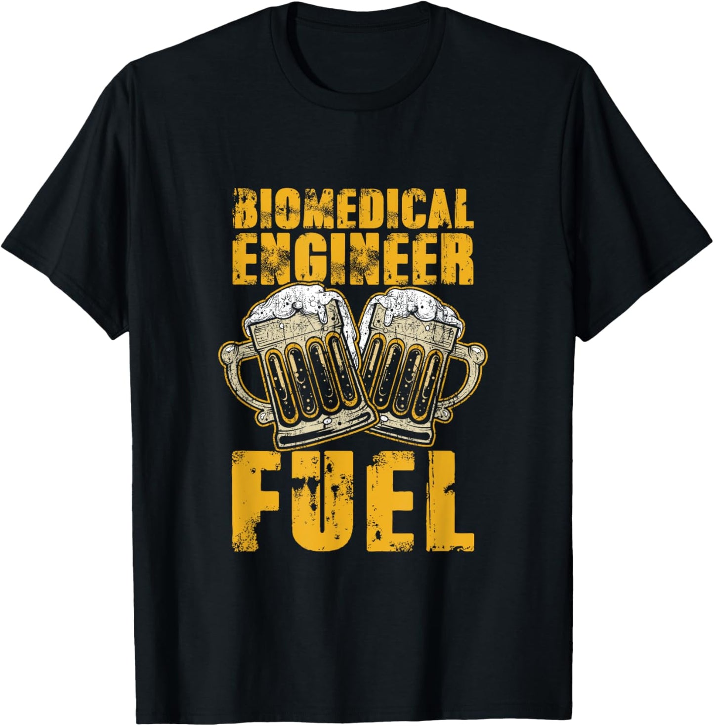 Biomedical Engineer Beer Funny Engineering Gifts T-Shirt - T-Shirt | Black
