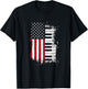 American Flag Piano Keys Player Pianist Keys Music Gift T-Shirt - T-Shirt | Black