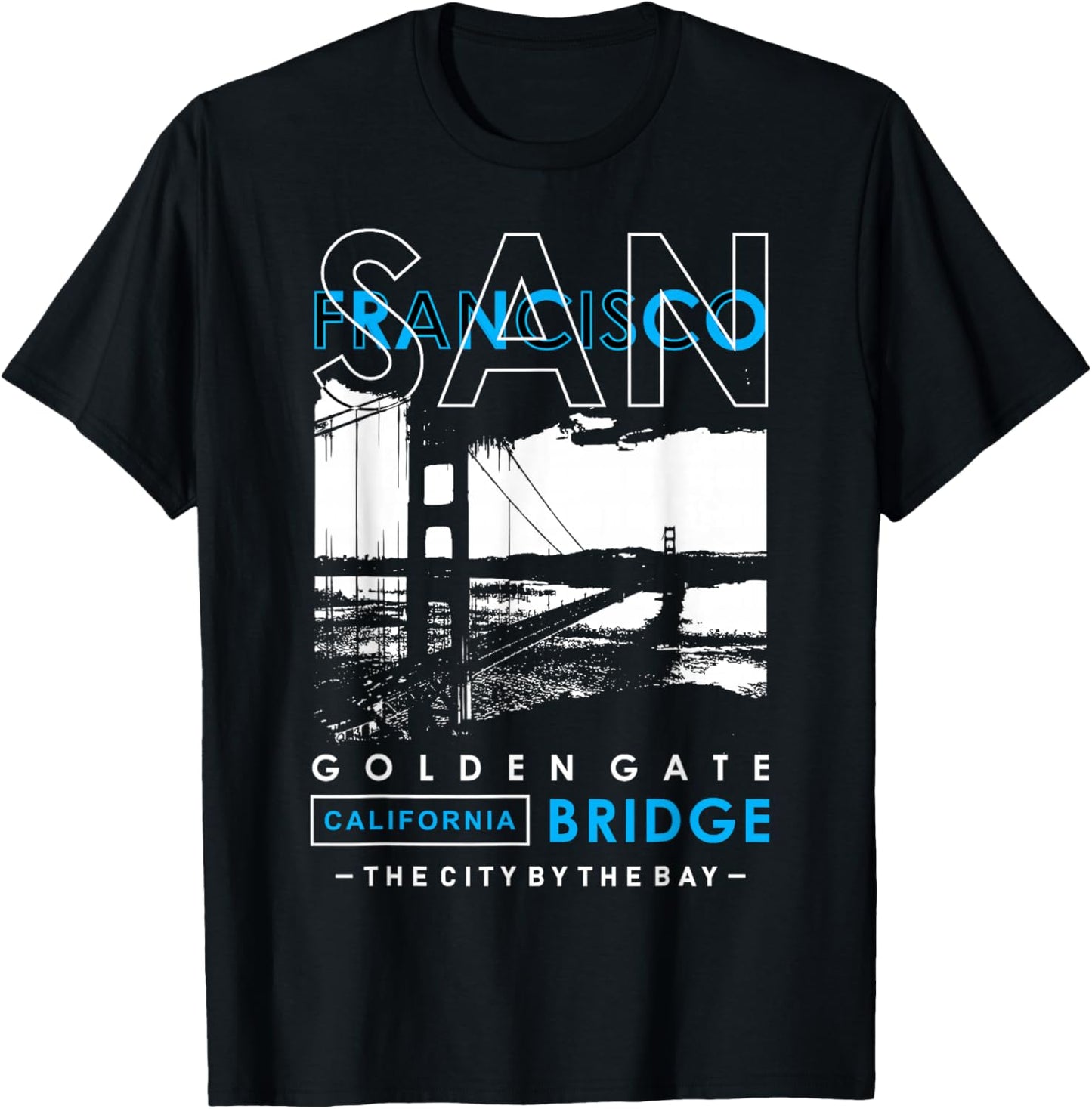 San Francisco Golden Gate Bridge California T-Shirt - T-Shirt | Black