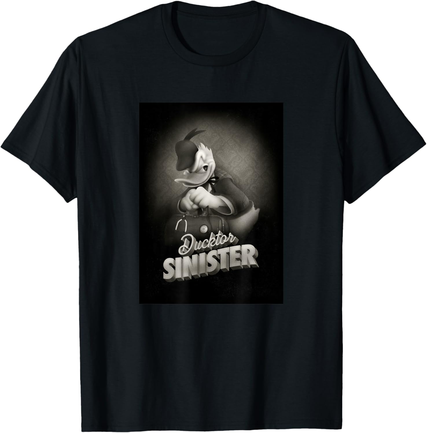 Disney Mickey And Friends Halloween Ducktor Sinister Donald T-Shirt - T-Shirt | Black