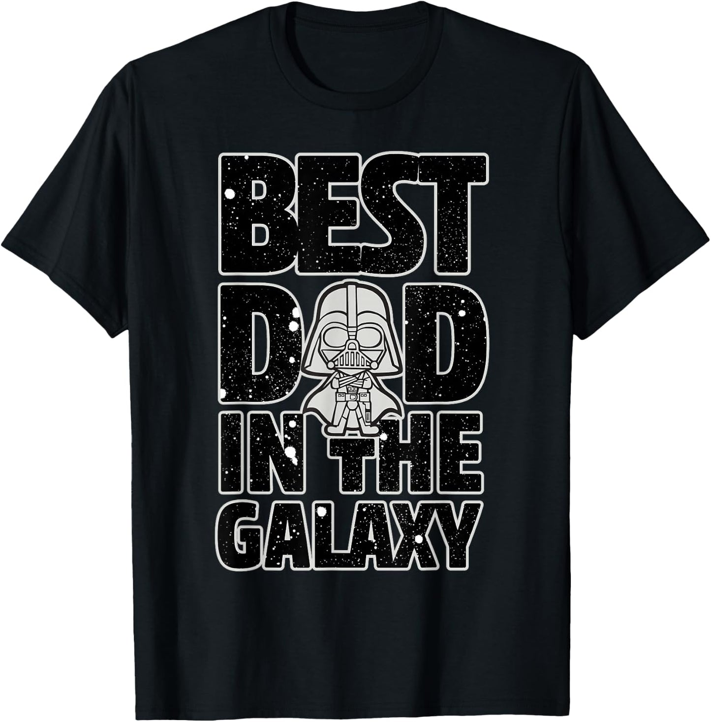 Star Wars Best Dad in the Galaxy Darth Vader T-Shirt - T-Shirt | Black