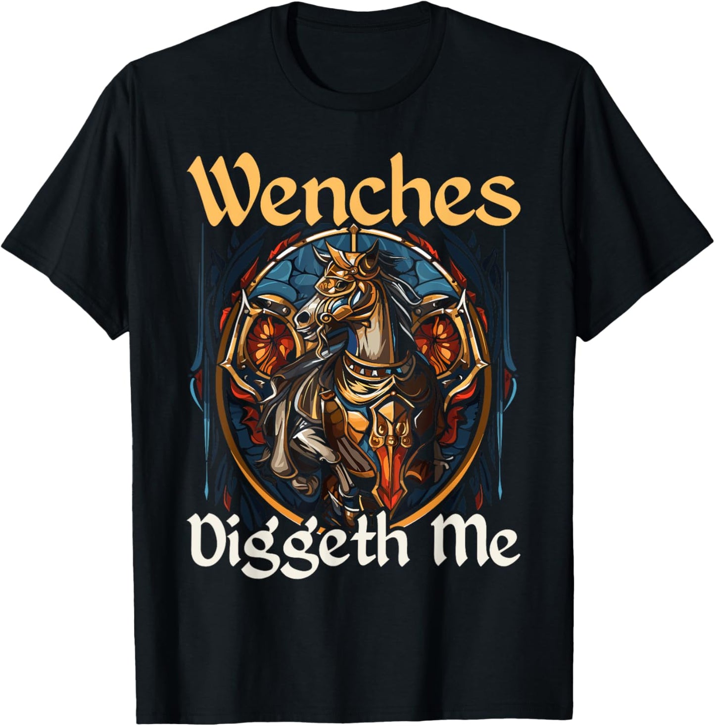 Jousting Medieval Knight Battle Lance Renaissance Joust T-Shirt - T-Shirt | Black
