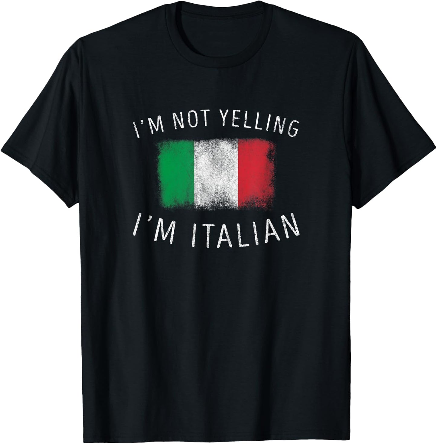 I don't scream, I'm Italian - Italy Pride T-Shirt - T-Shirt | Black