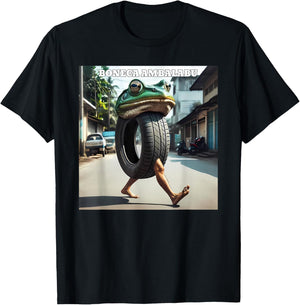 Boneca Ambalabu Frog Meme T-Shirt - T-Shirt | Black