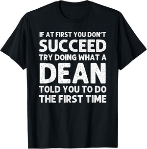 DEAN Funny Surname Family Tree Birthday Reunion Idea T-Shirt - T-Shirt | Black