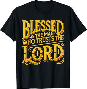 Bible Scripture Verse Jeremiah 17:7 christian men T-Shirt - T-Shirt | Black