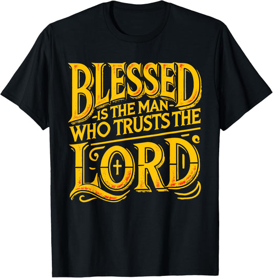 Bible Scripture Verse Jeremiah 17:7 christian men T-Shirt - T-Shirt | Black